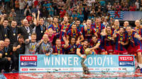 El equipo celebra la octava Copa de Europa (2010-11)