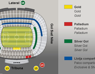 Llotges i seients VIP per partit