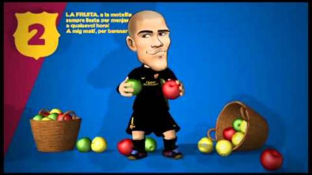 Els Barça Toons, amb la campanya 'Som el que mengem' 