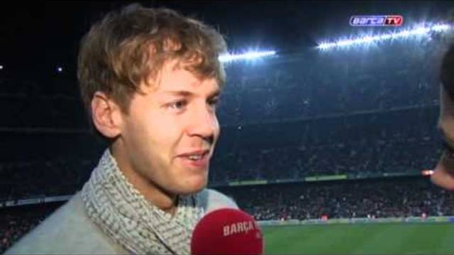 Sebastian Vettel, enamorat del Barça 