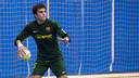 Chema in action with Barça Alusport B / PHOTO: ARXIU FCB