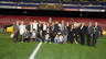 Guardiola, surrounded by his family, bids farewell