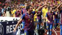 Xavi, a Mònaco. FOTO: MIGUEL RUIZ-FCB.