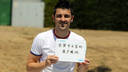 Villa, promocionant la web xinesa del FC Barcelona. FOTO: MIGUEL RUIZ-FCB.