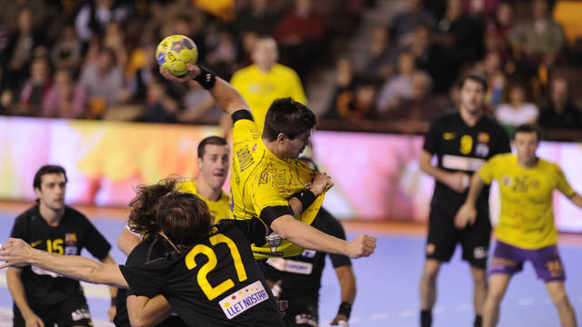 Gurbindo in the Asobal Cup against FC Barcelona Intersport/PHOTO:ASOBAL