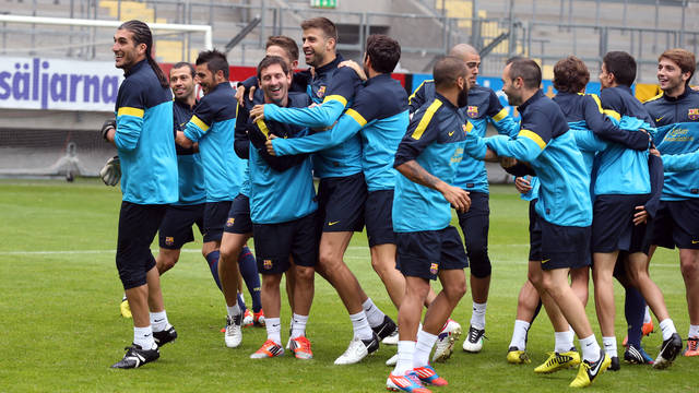 Frist team training in Gothenburg /PHOTO: MIGUEL RUIZ