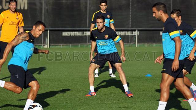 Entrenament 16-8-12. FOTO: MIGUEL RUIZ-FCB.