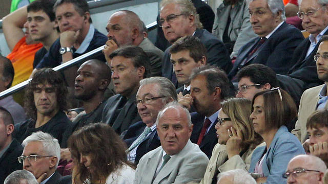 Tito Vilanova depuis la loge / PHOTO: MIGUEL RUIZ - FCB