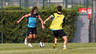 Puyol trains with protective mask