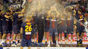 El Barça Intersport ha aconseguit davant l'Atlètic de Madrid la seva 15a Supercopa Asobal / FOTO: ASOBAL