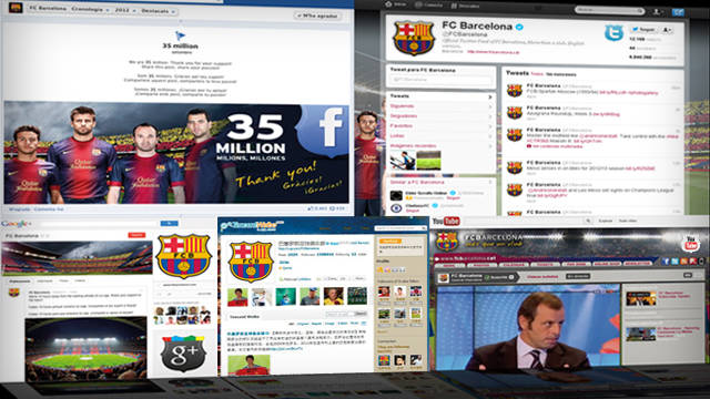 Les xarxes socials del FC Barcelona