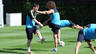 Puyol, Adriano and Iniesta fit 