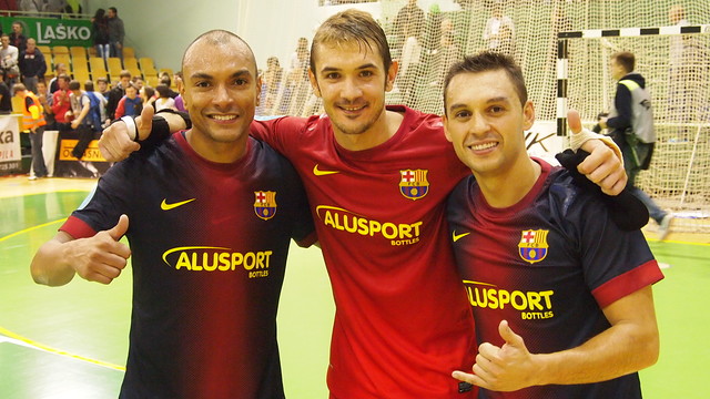 Ari, Cristian i Saad / FOTO: FCB