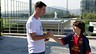 Squad thrilled to meet Gabriel / PHOTO: MIGUEL RUIZ - FCB
