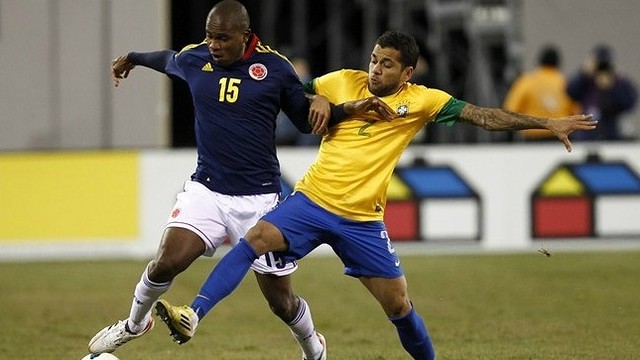 Alves, en el Brasil-Colòmbia de New Jersey. FOTO: fifa.com