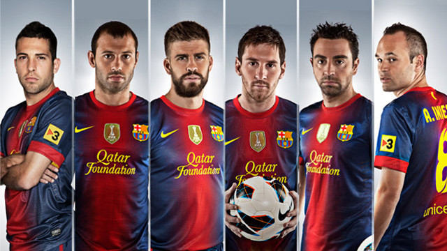 Sis jugadors del FC Barcelona opten a l’Equip de l’Any de uefa.com