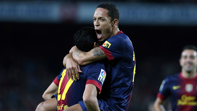 Adriano celebrating a goal FOTO: MIGUEL RUIZ-FCB.