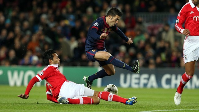 David Villa vs Benfica