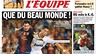 L’Equipe 2012 team: Alba, Xavi, Iniesta and Messi
