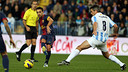 Xavi, en el partit de Lliga del 13 de gener del 2013 al camp del Màlaga / FOTO: MIGUEL RUIZ - FCB