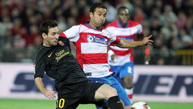 Last season's Granada-Barça match. PHOTO: ARCHIVE - FCB