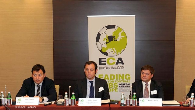 Rosell and Sanllehí at the ECA General Assembly