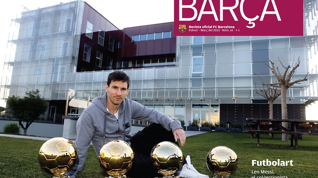 Messi and the four Ballon d'Or in BARÇA MAGAZINE