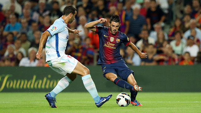 Villa, against Granada / PHOTO: FCB