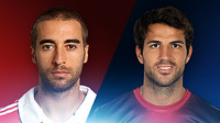 Cesc Fàbregas i Mathieu Flamini, cara a cara