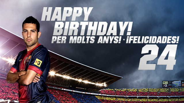 Jordi Alba cumple 24 años este jueves