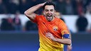 Xavi against PSG / PHOTO: MIGUEL RUIZ - FCB
