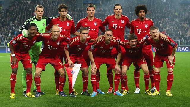 Alineación del Bayern contra la Juventus. FOTO  www.fcbayern.telekom.de