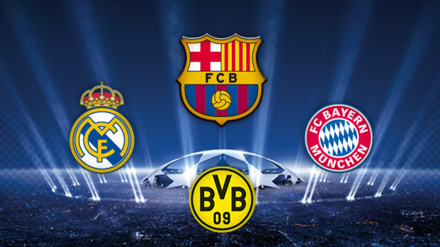 Barça, Real Madrid, Bayern y Dortmund son los cuatro semifinalistas
