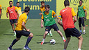 Messi, a l'entrenament. FOTO: MIGUEL RUIZ-FCB.