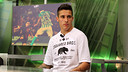 Cristian Tello, en el plató de 'El Marcador' de Barça TV / FOTO: MIGUEL RUIZ - FCB
