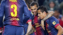 Alexis celebrates scoring against Betis / PHOTO: MIGUEL RUIZ – FCB