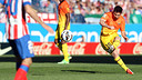 Leo Messi, aquesta tarda al Vicente Calderón / FOTO: MIGUEL RUIZ - FCB