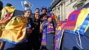 FC Barcelona - La rua dels campions de Lliga, des de dins