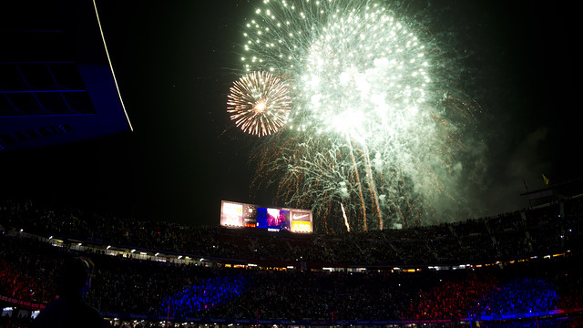 La celebració de la Lliga es farà un cop acabi el partit / FOTO: ARXIU FCB