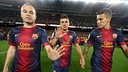 Barça claim the 2012/13 Liga trophy