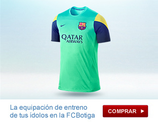 La equipación de entreno de tus ídolos en la FCBotiga