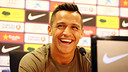 Alexis in a press conference PHOTO: MIGUEL RUIZ - FCB