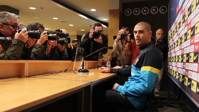 Press conference of Víctor Valdés PHOTO: MIGUEL RUIZ-FCB.