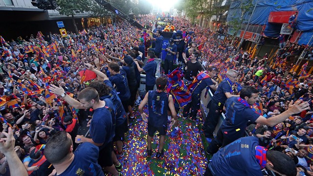 Champions parade / Photo - Miguel Ruiz - FCB