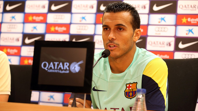 Pedro, in Friday's press conference / PHOTO: MIGUEL RUIZ - FCB