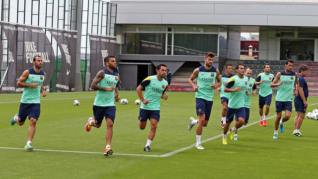 The players at training. PHOTO: MIGUEL RUIZ - FCB