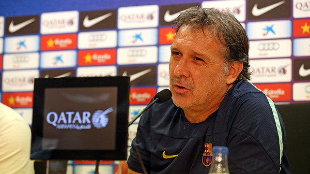 Martino during the press conference. PHOTO: MIGUEL RUIZ - FCB