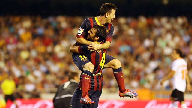 Messi and Cesc PHOTO: MIGUEL RUIZ