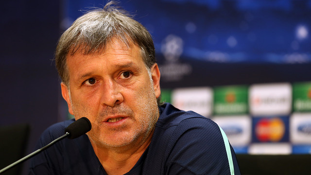 Gerardo Martino, durante la rueda de prensa. FOTO: MIGUEL RUIZ  FCB