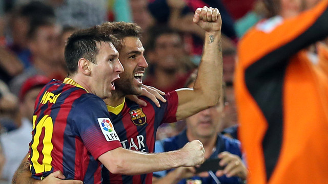 Messi y Cesc, juntos. El de Arenys vuelve a una lista / FOTO: MIGUEL RUIZ-FCB